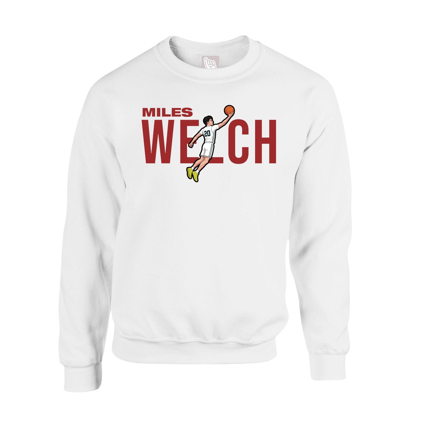 Fleece Crew — Player Name in White