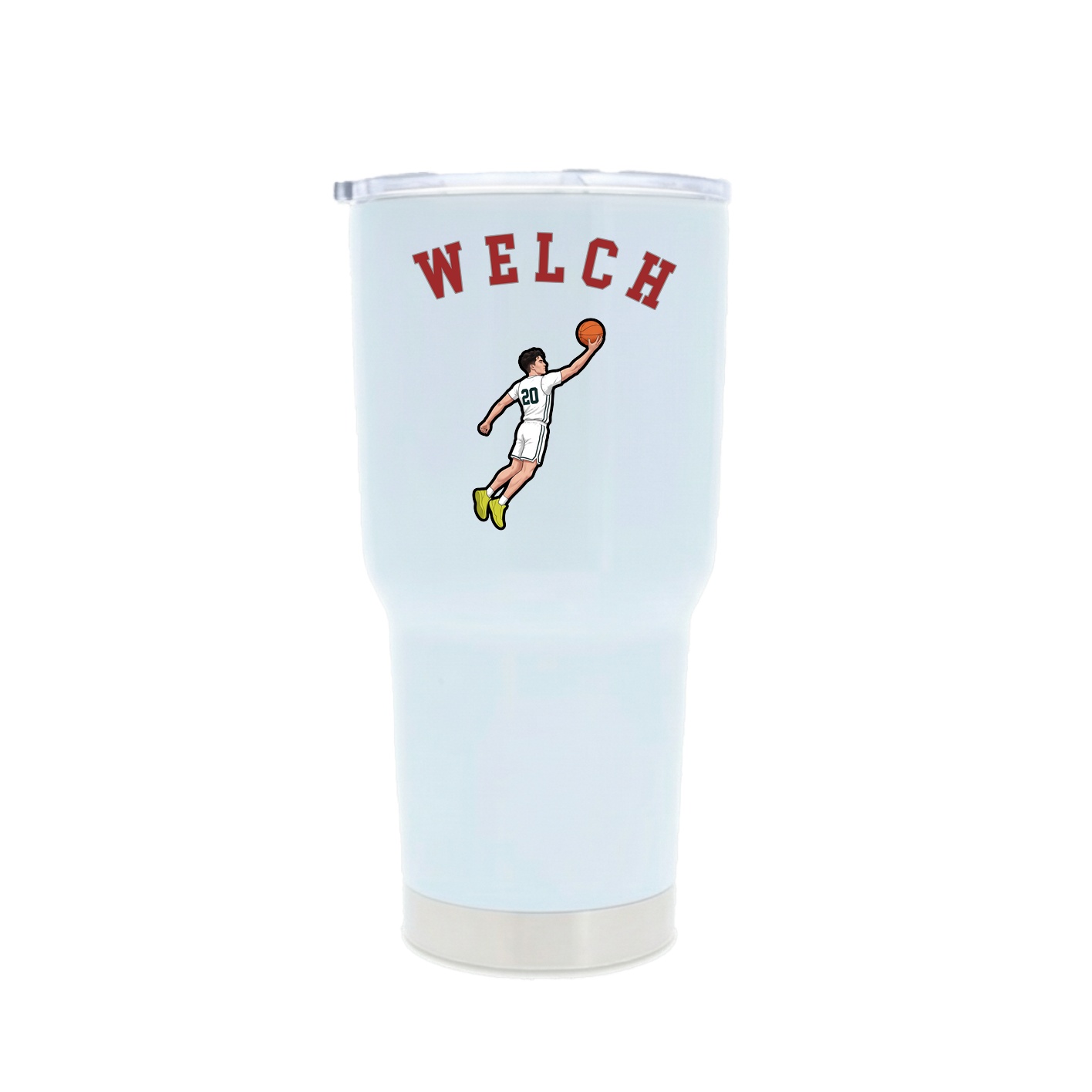 30oz Stainless Steel Tumbler — Shirsey Arch in White