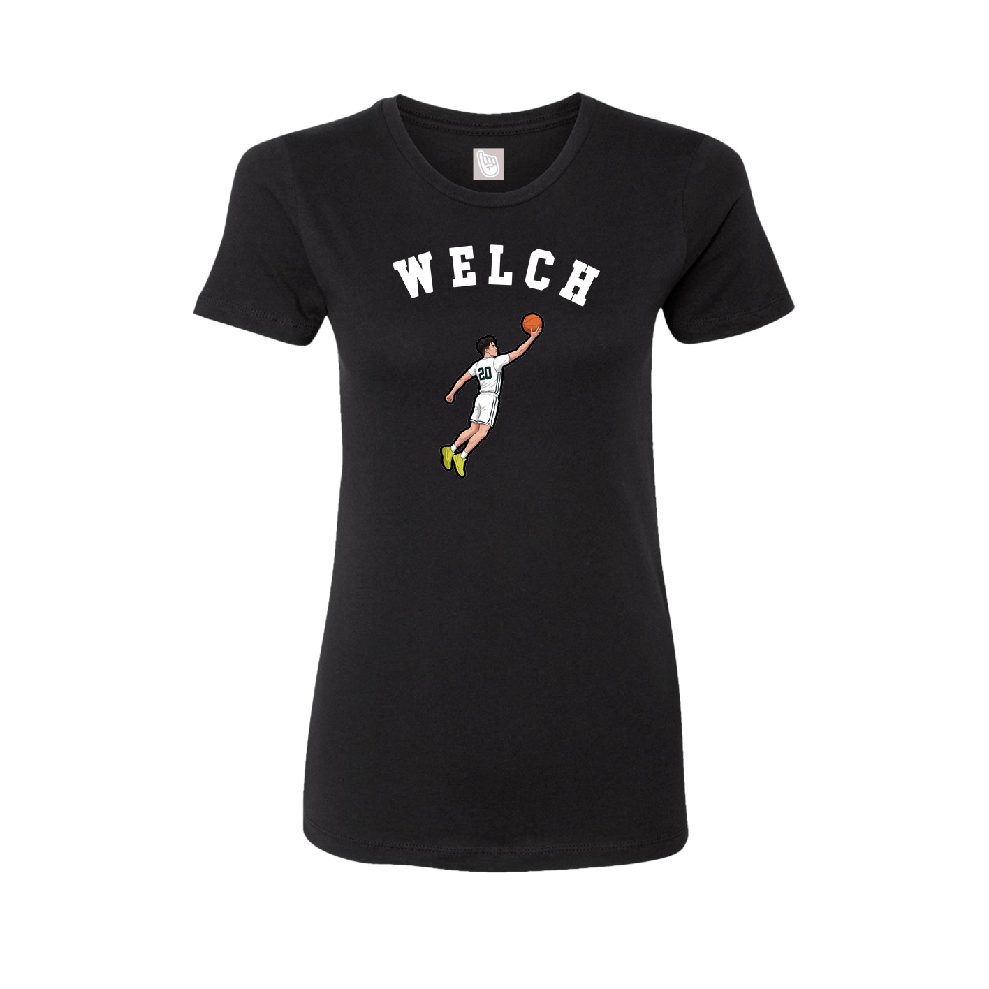 Fitted Women's Tee — Shirsey Arch in Black