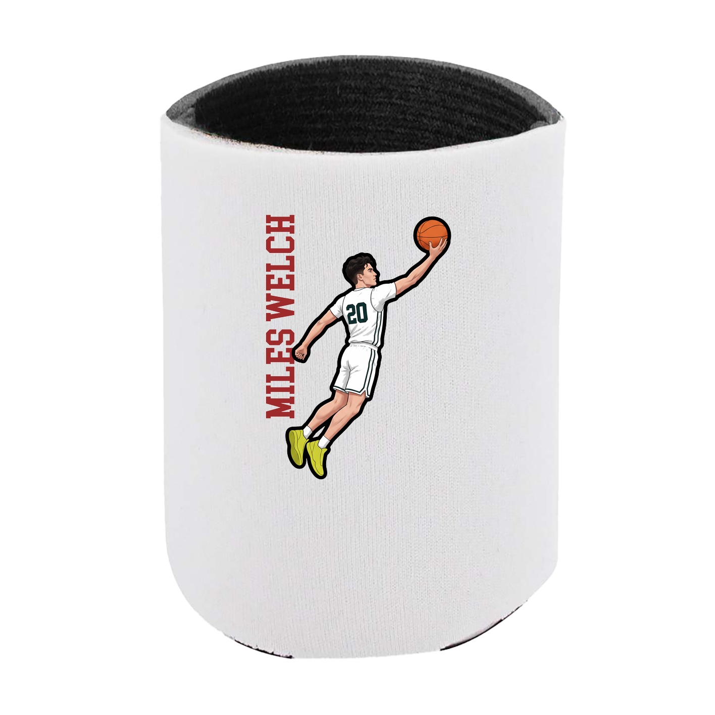 Can Holder — Name Vertical in White