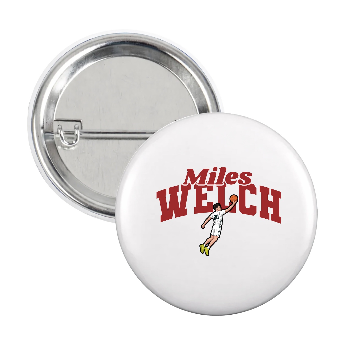 Game Day Button — Signature Arch in White
