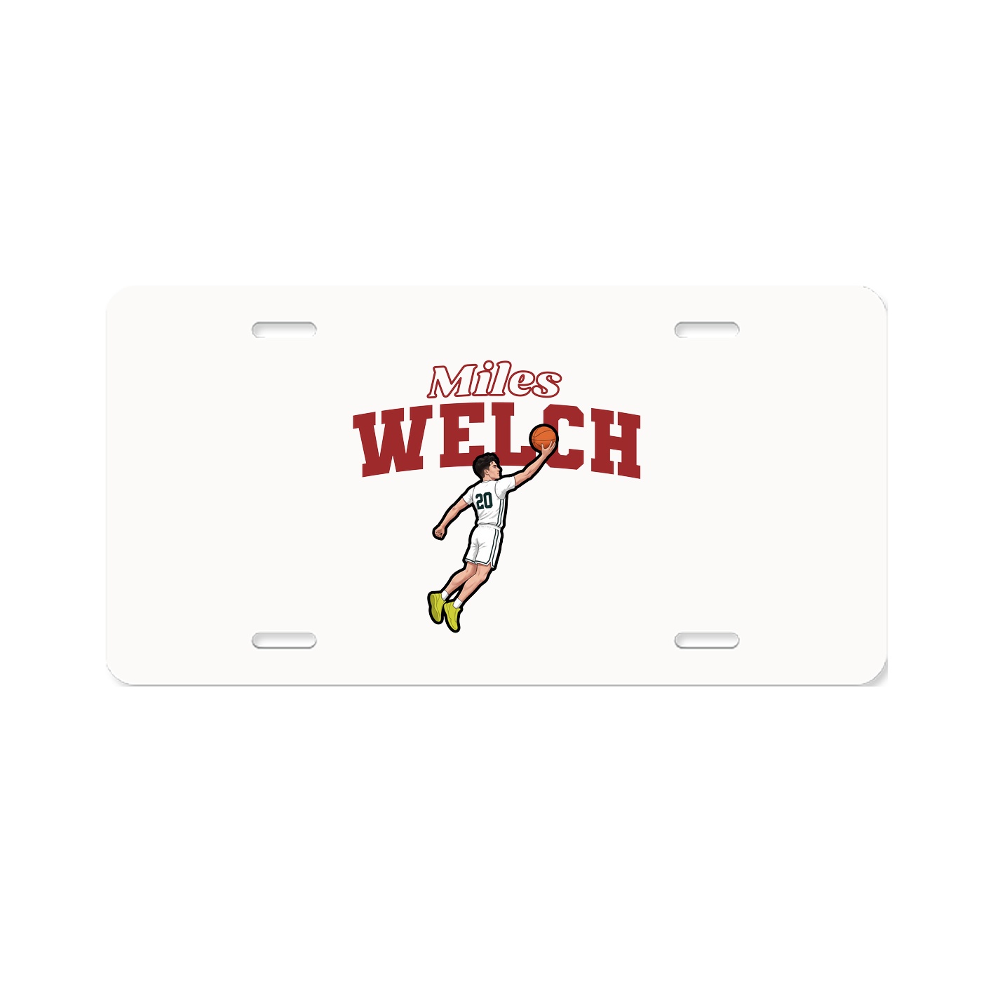 License Plate — Name Arch in Classic