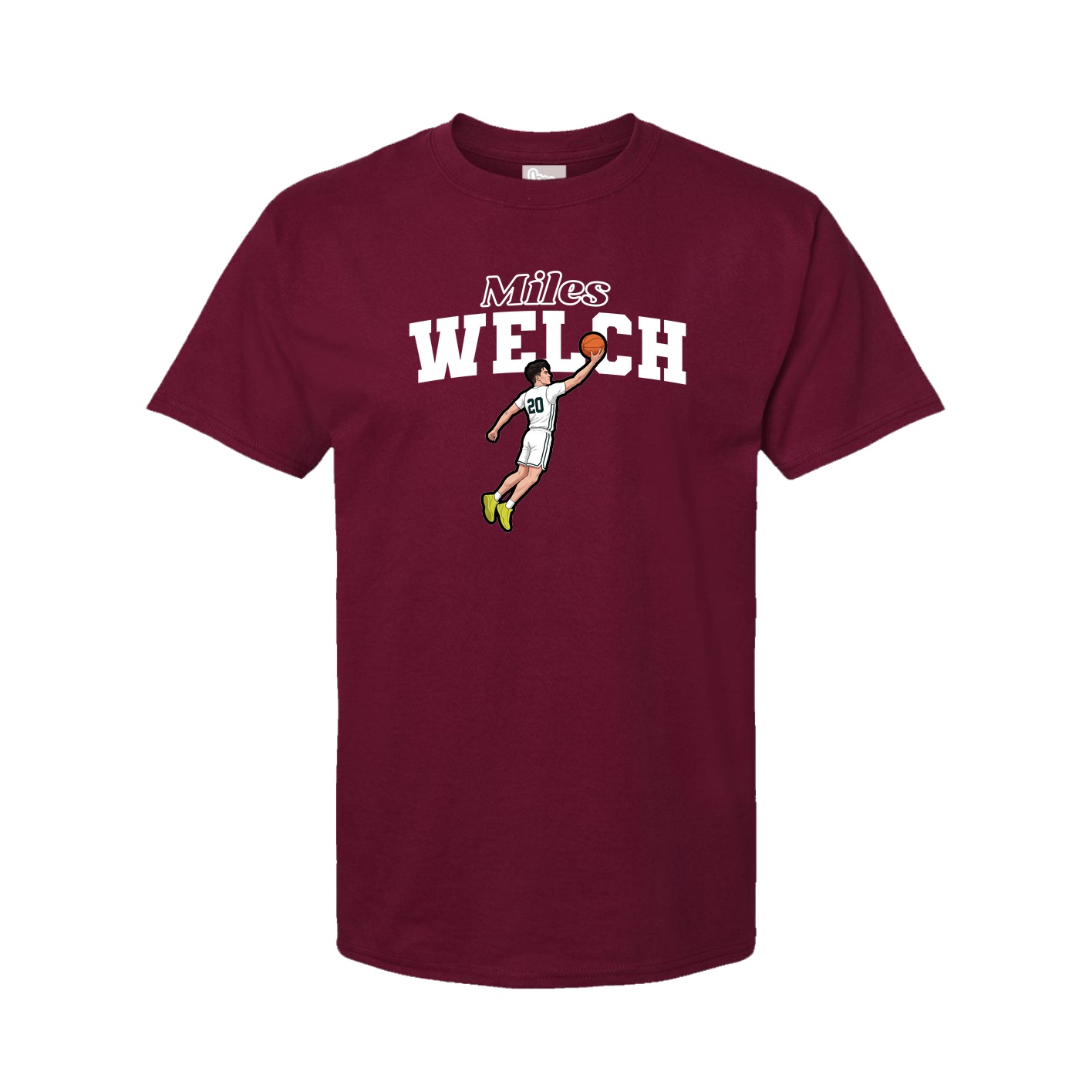 Youth Tee — Name Arch in Cardinal