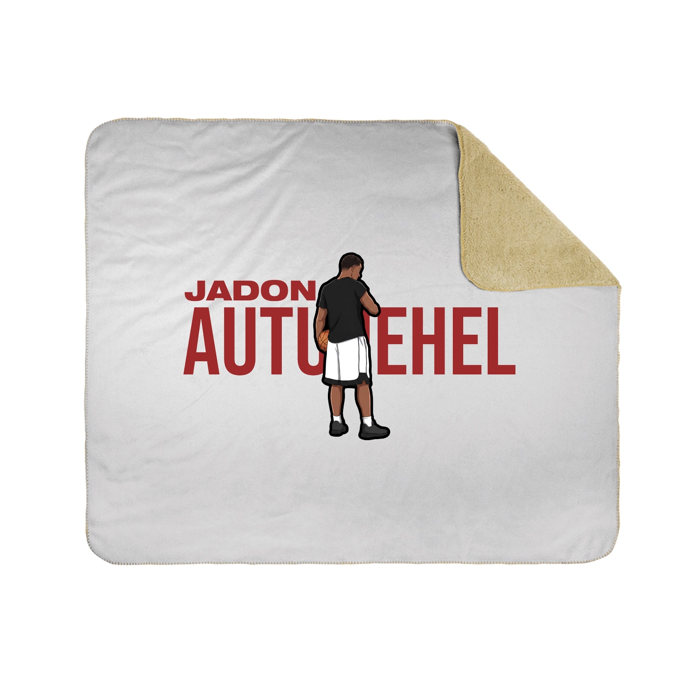 Throw Blanket — Player Name in White