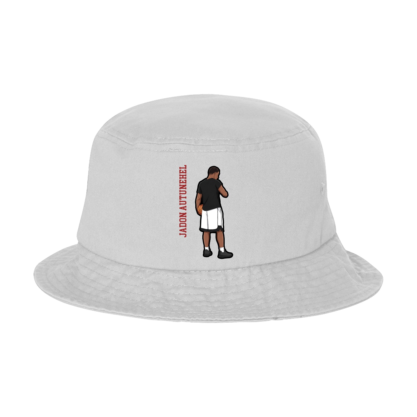 Bucket Cap — Name Vertical in White