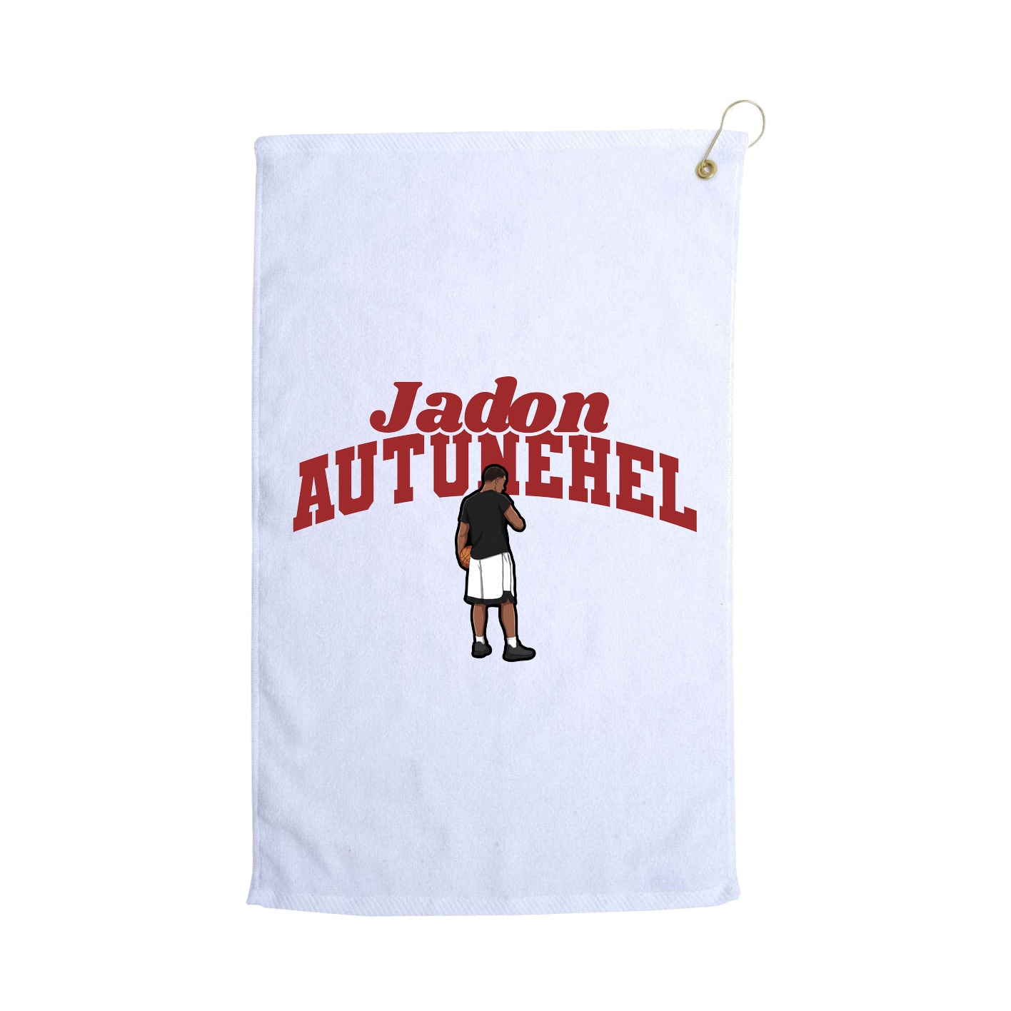 Golf Towel — Signature Arch in White