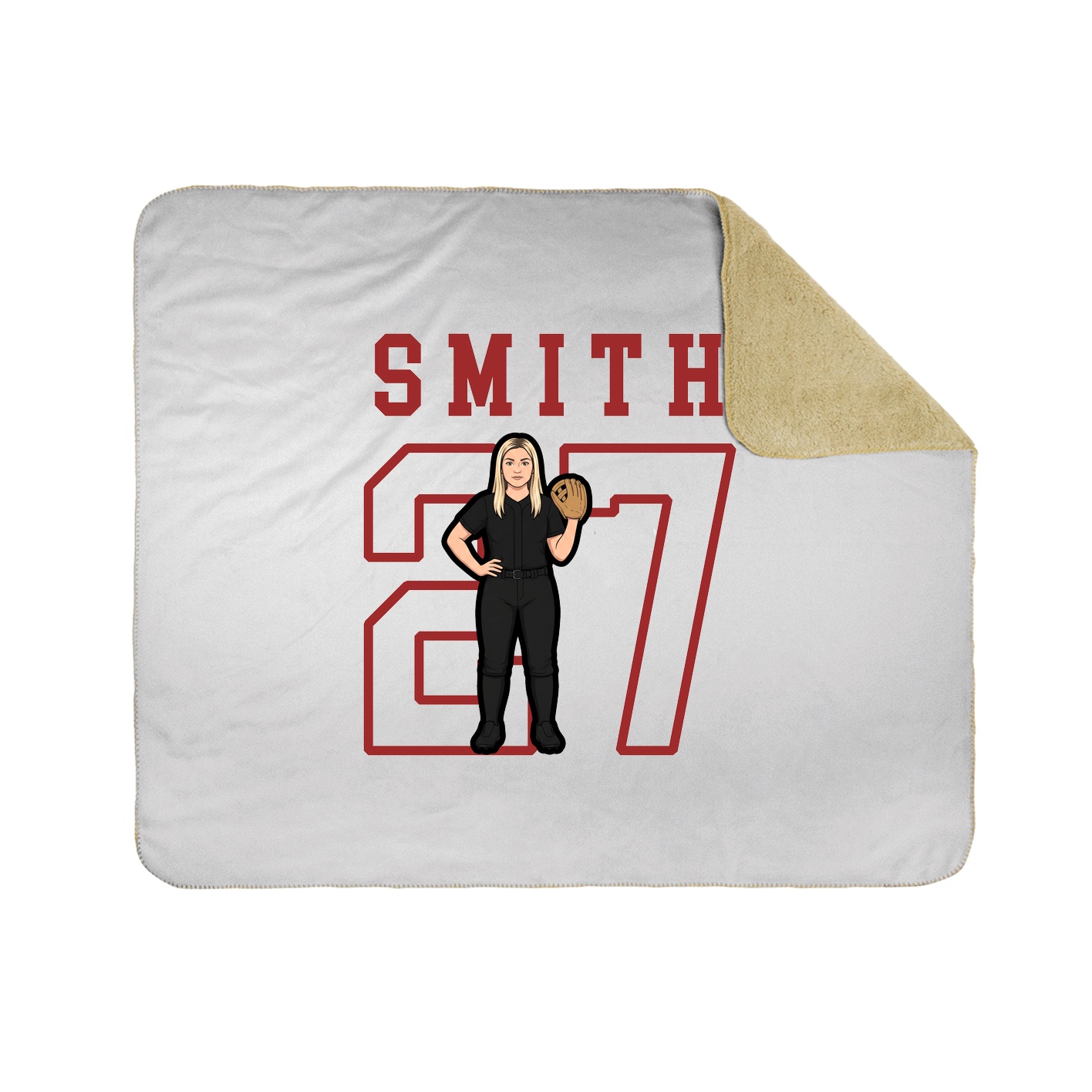 Throw Blanket — Shirsey in White