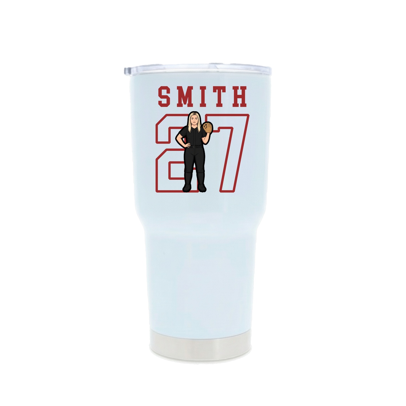 30oz Stainless Steel Tumbler — Shirsey in White