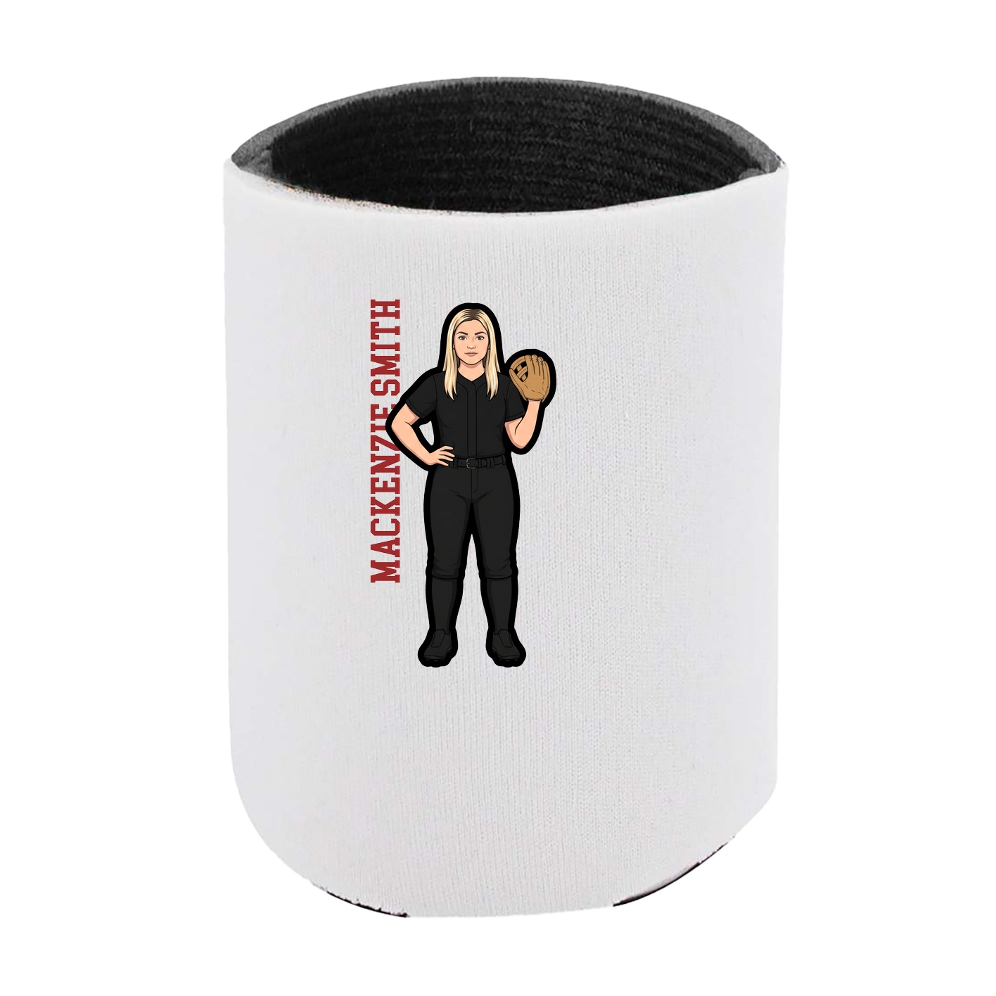 Can Holder — Name Vertical in White