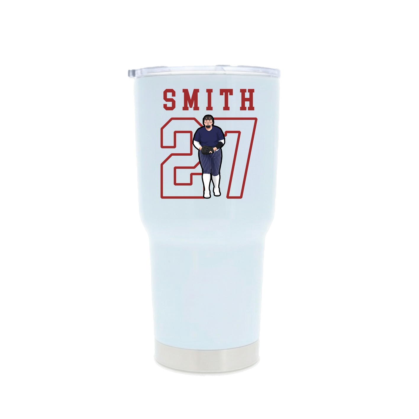30oz Stainless Steel Tumbler — Shirsey in White