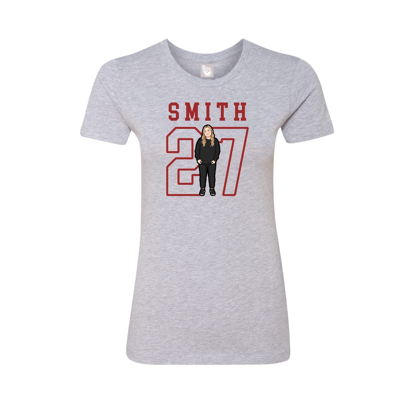 Fitted Women's Tee — Shirsey in Grey