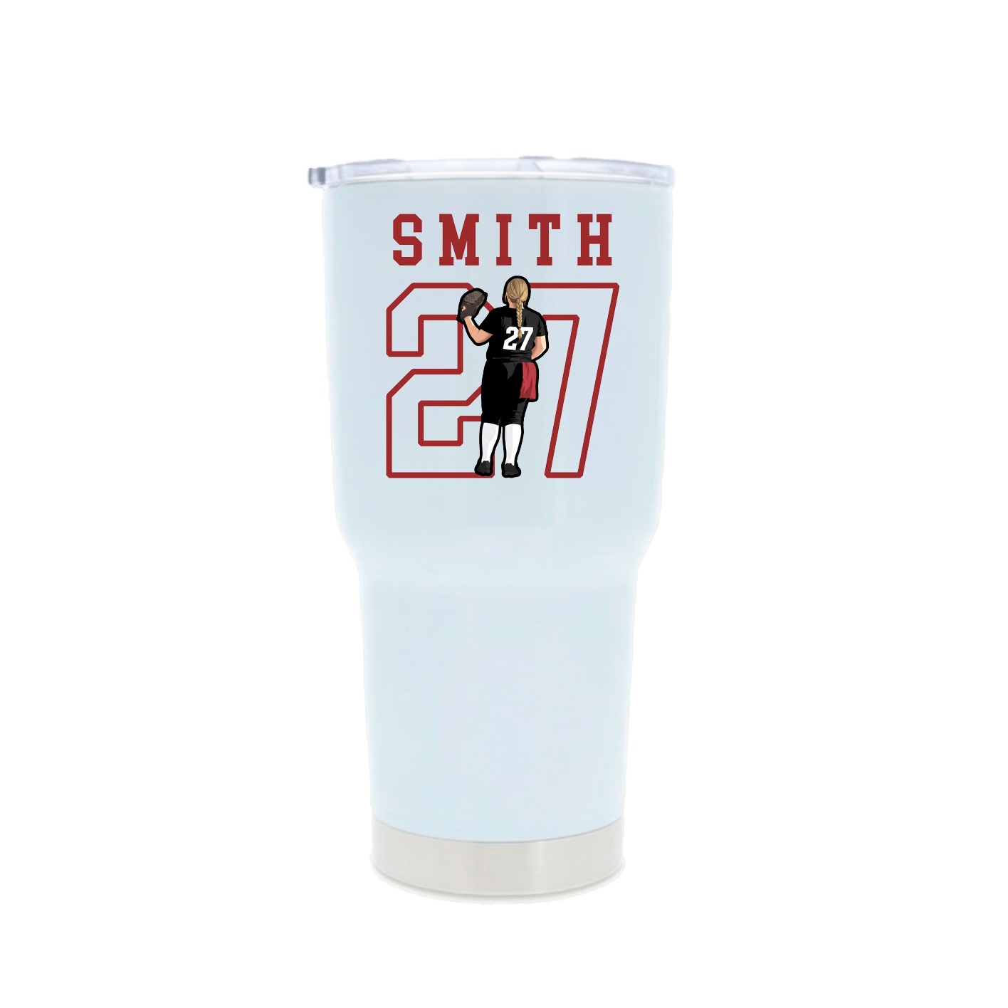 30oz Stainless Steel Tumbler — Shirsey in White