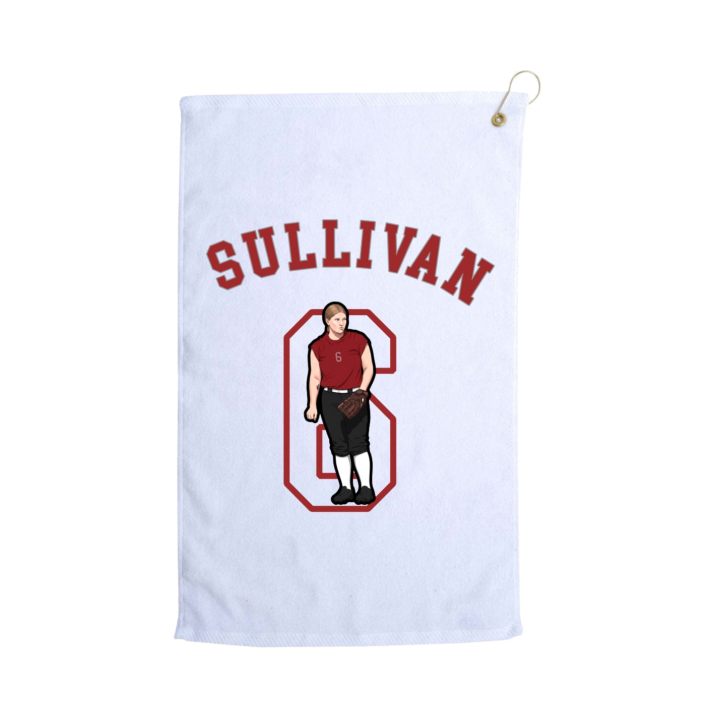 Golf Towel — Shirsey Arch in White