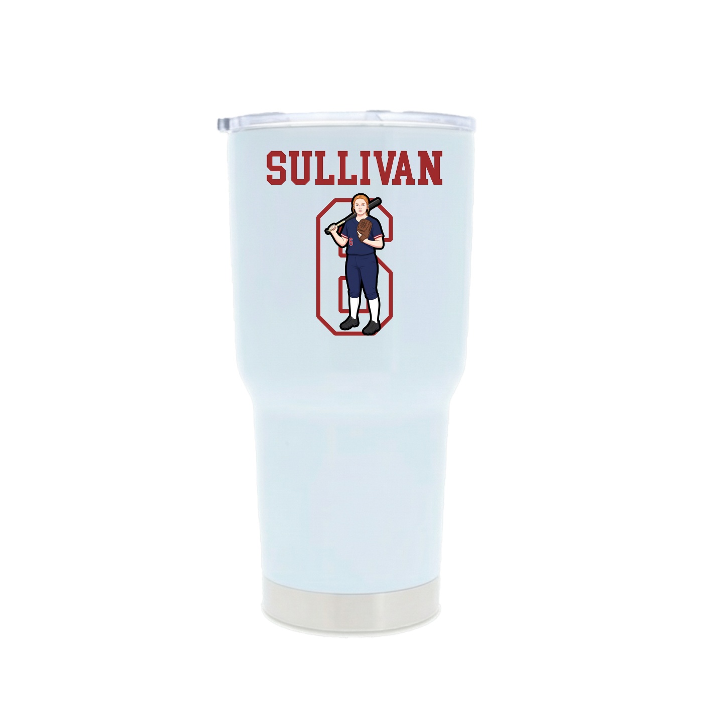 30oz Stainless Steel Tumbler — Shirsey in White