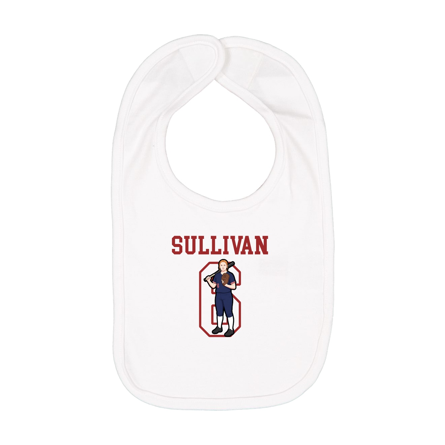Infant Bib — Shirsey in White