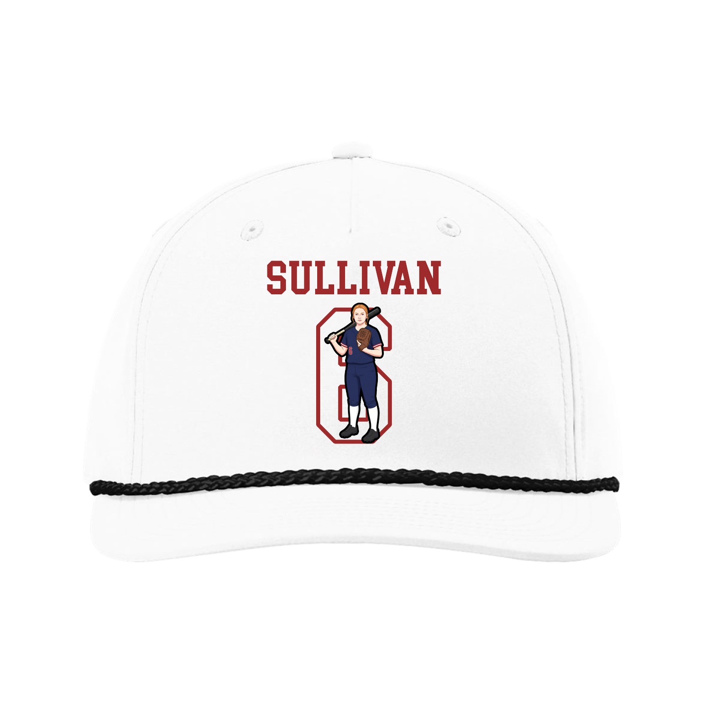 Five-Panel Classic Rope Cap — Shirsey in White