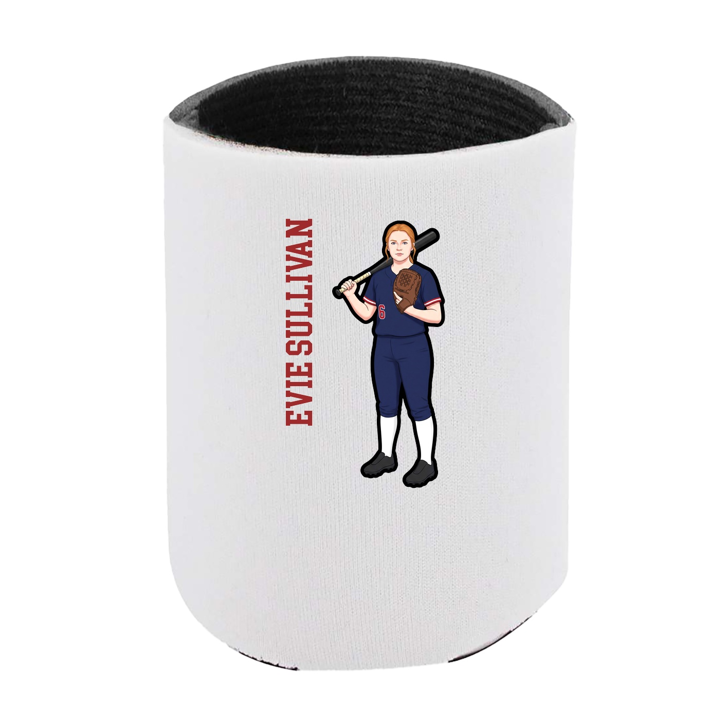 Can Holder — Name Vertical in White