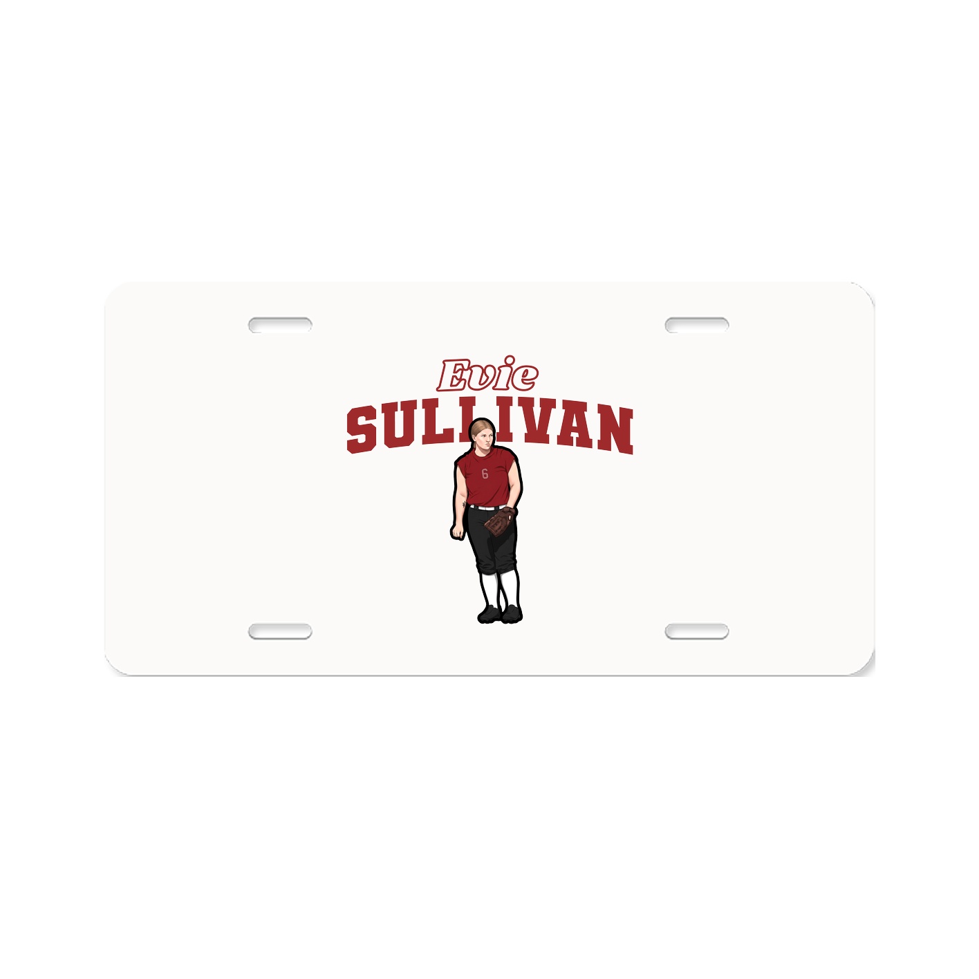 License Plate — Name Arch in Classic