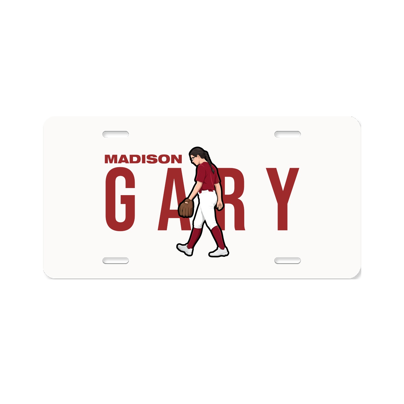 License Plate — Player Name in Classic