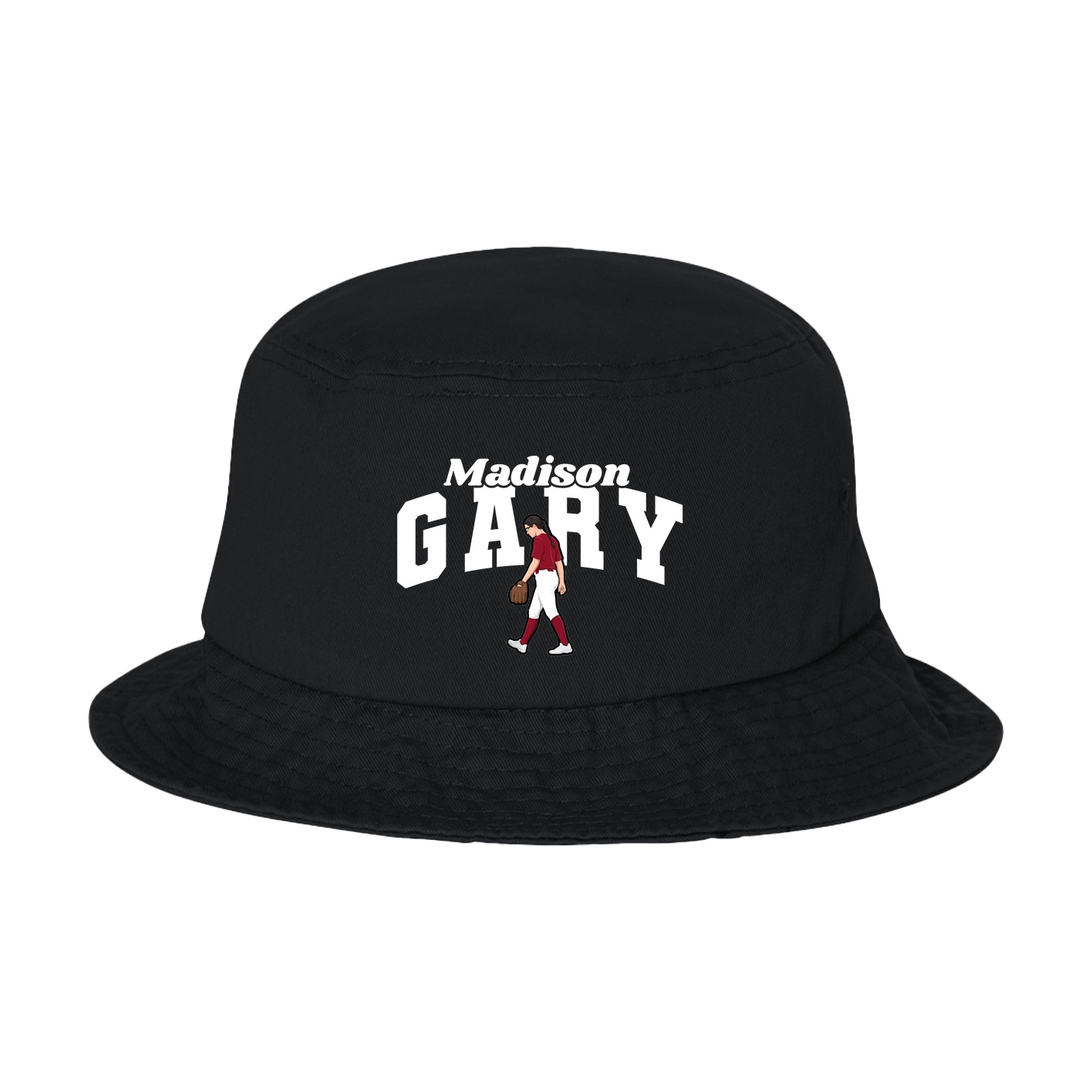 Bucket Cap — Signature Arch in Black