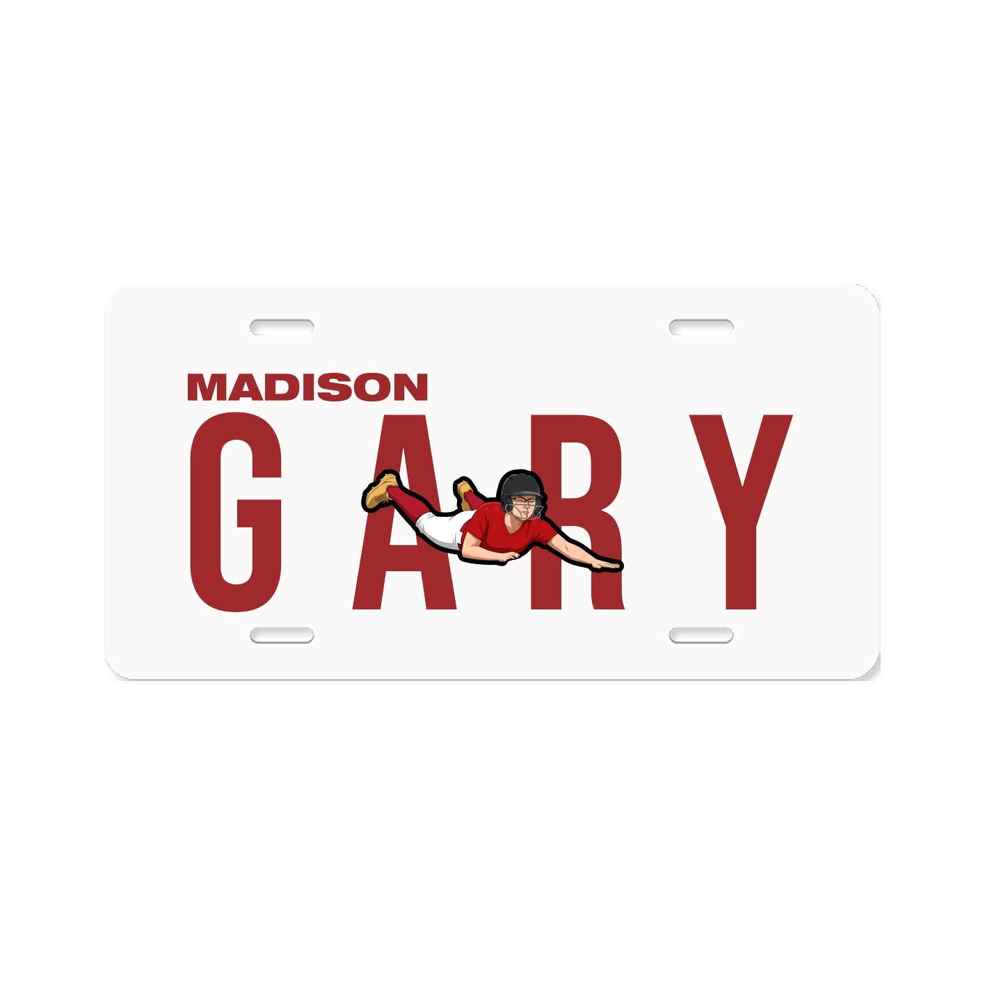 License Plate — Player Name in Classic
