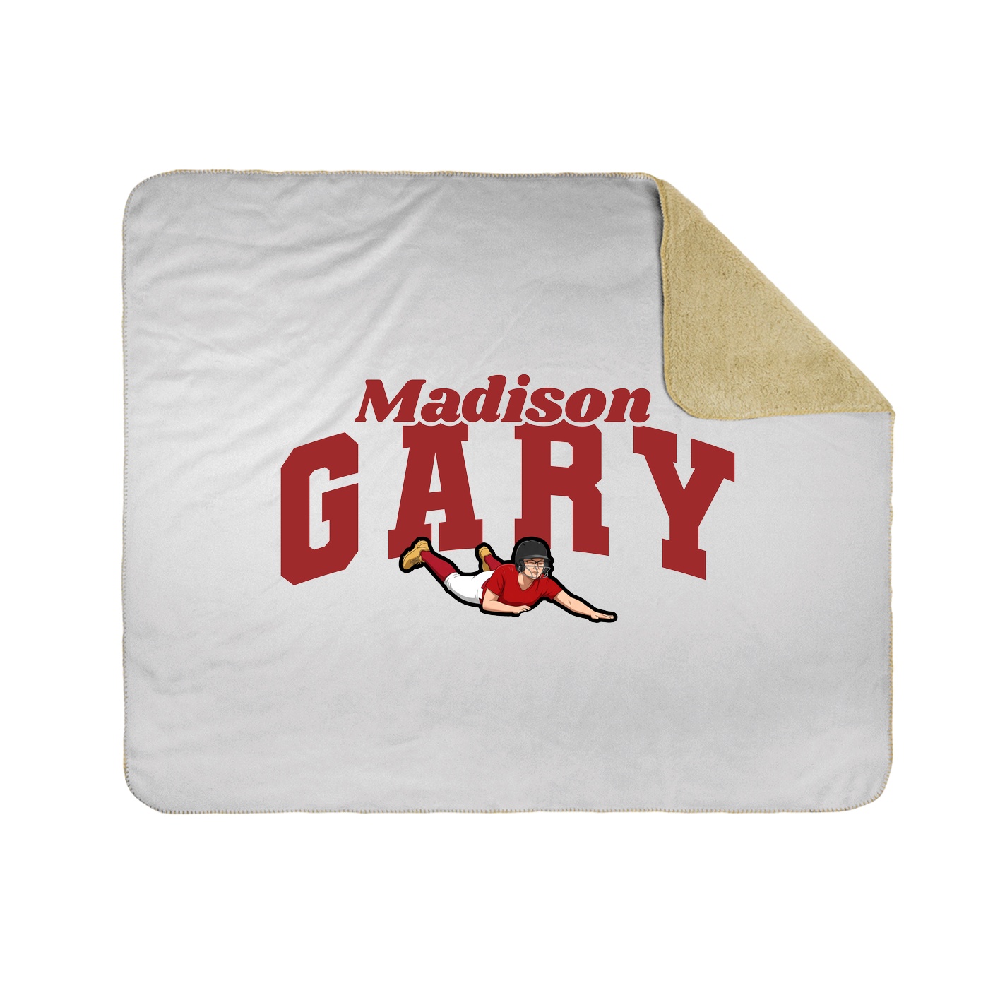 Throw Blanket — Signature Arch in White