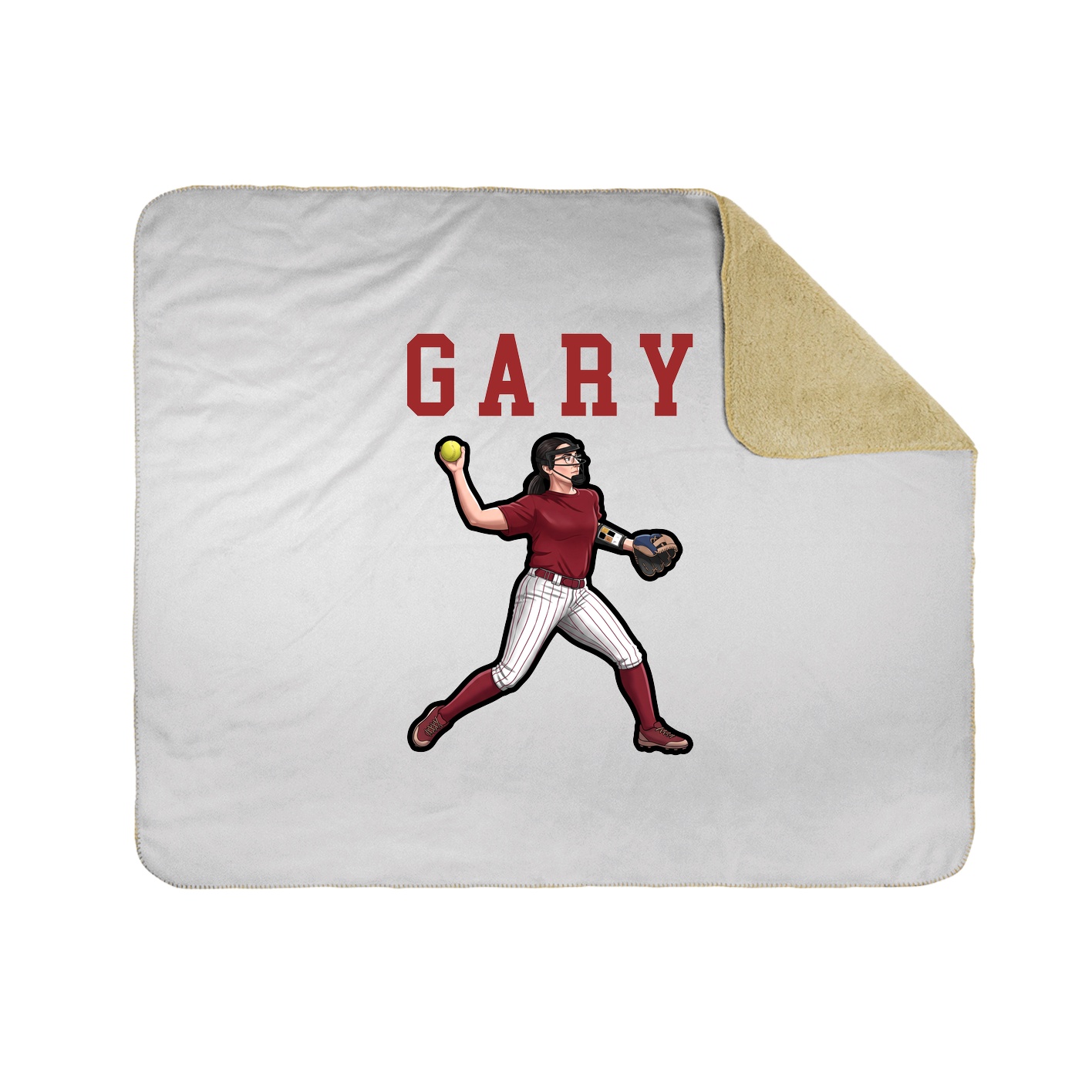 Throw Blanket — Shirsey in White