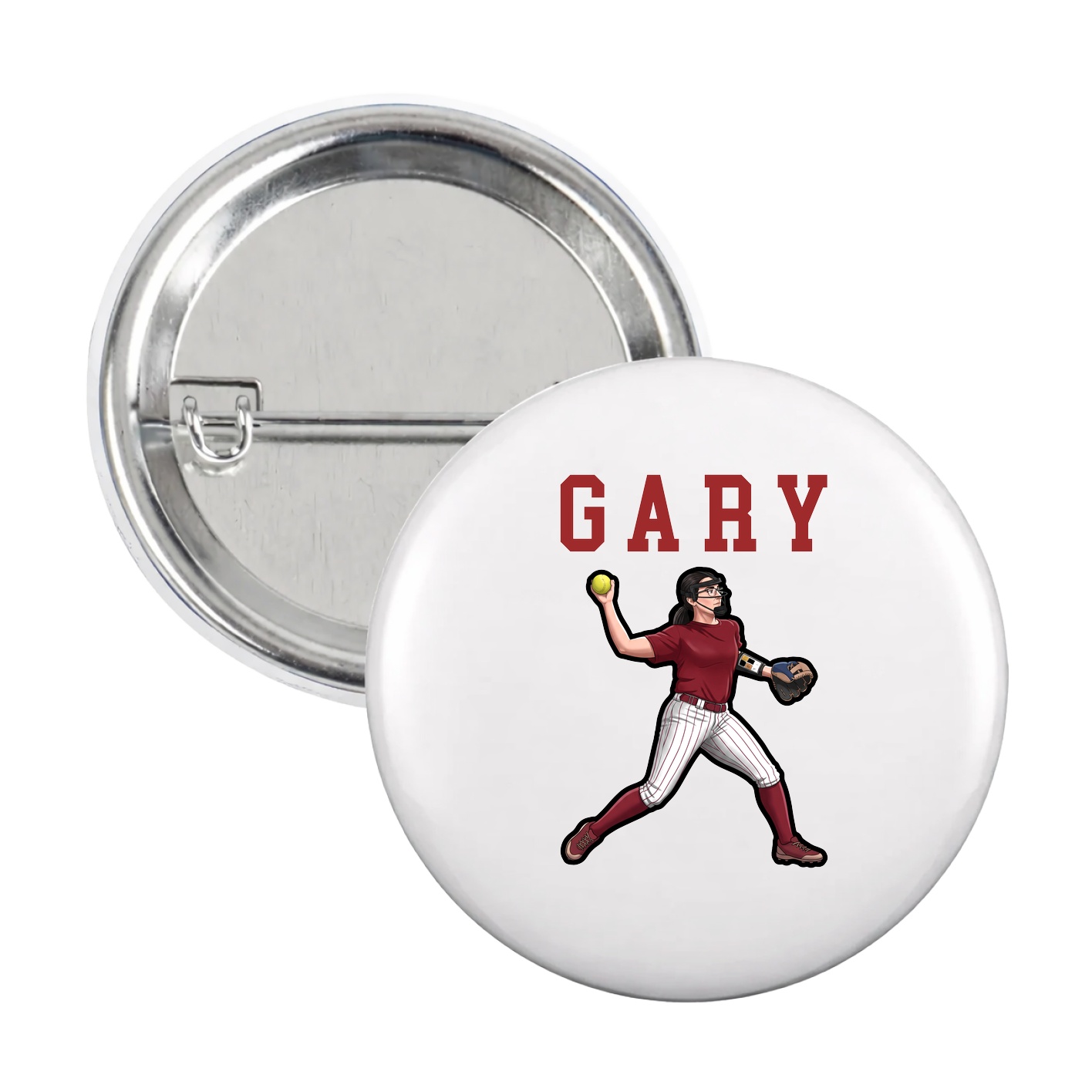 Game Day Button — Shirsey in White
