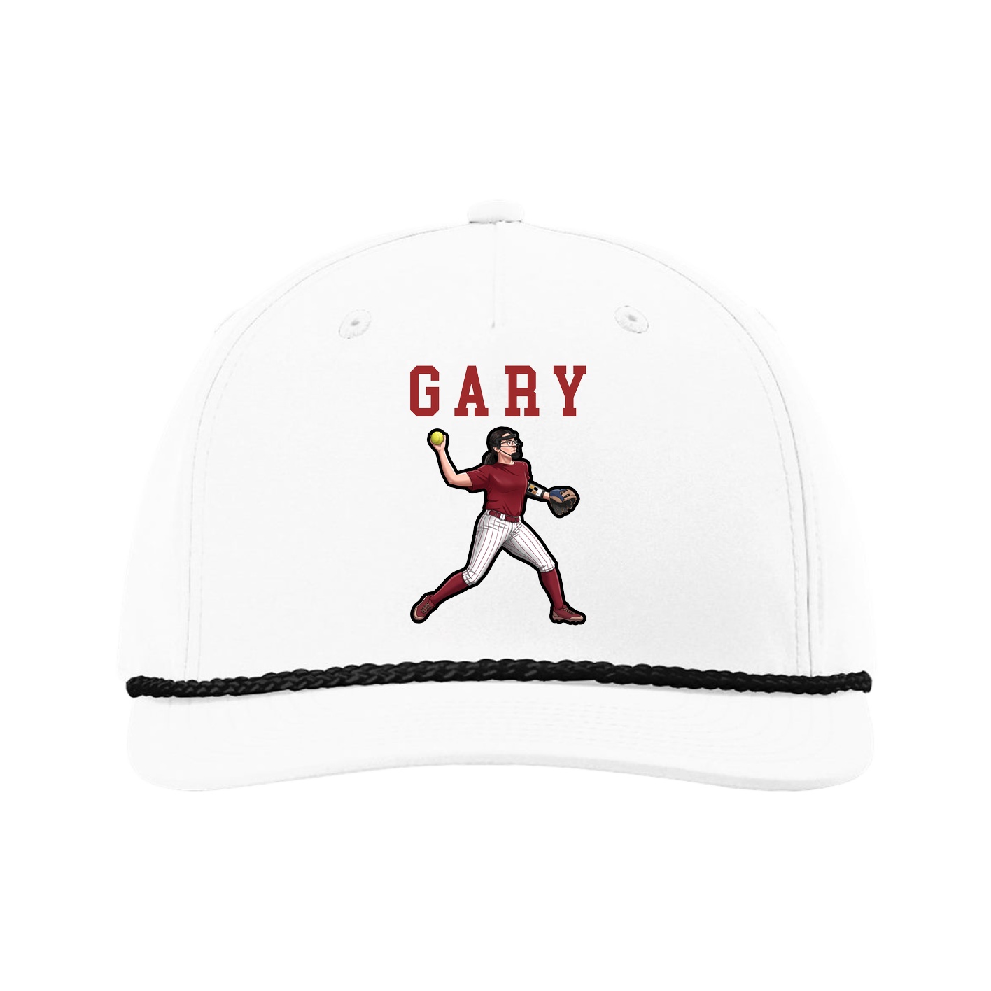 Five-Panel Classic Rope Cap — Shirsey in White