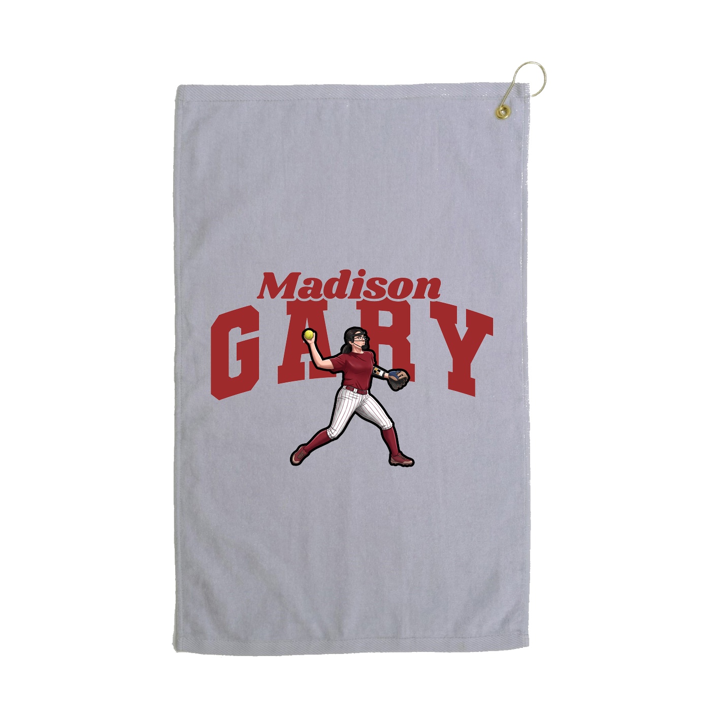 Golf Towel — Signature Arch in Grey