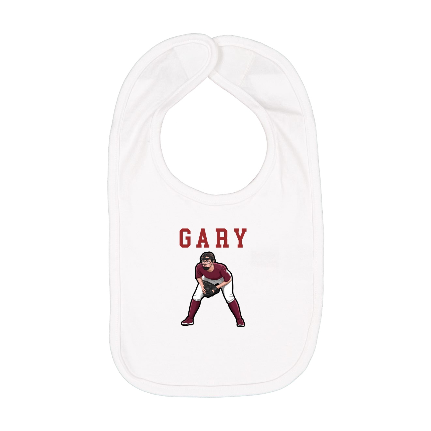 Infant Bib — Shirsey in White