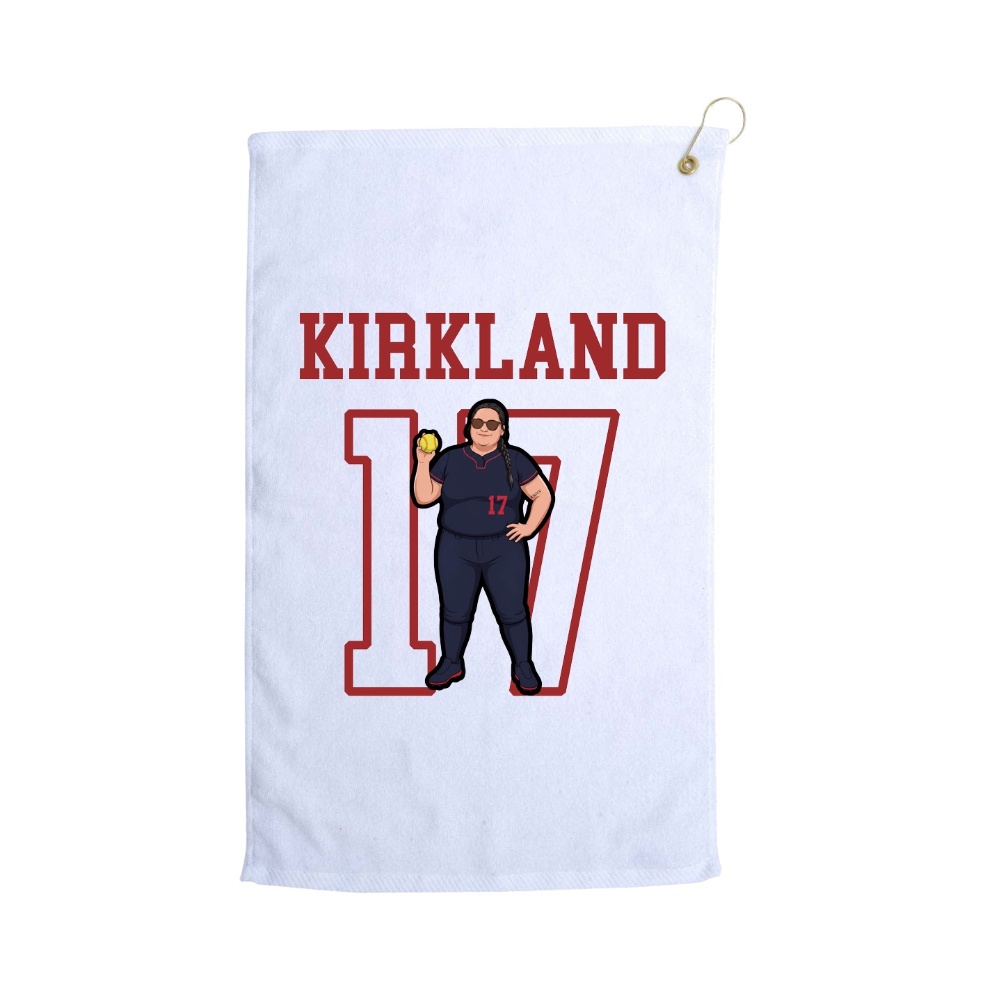 Golf Towel — Shirsey in White