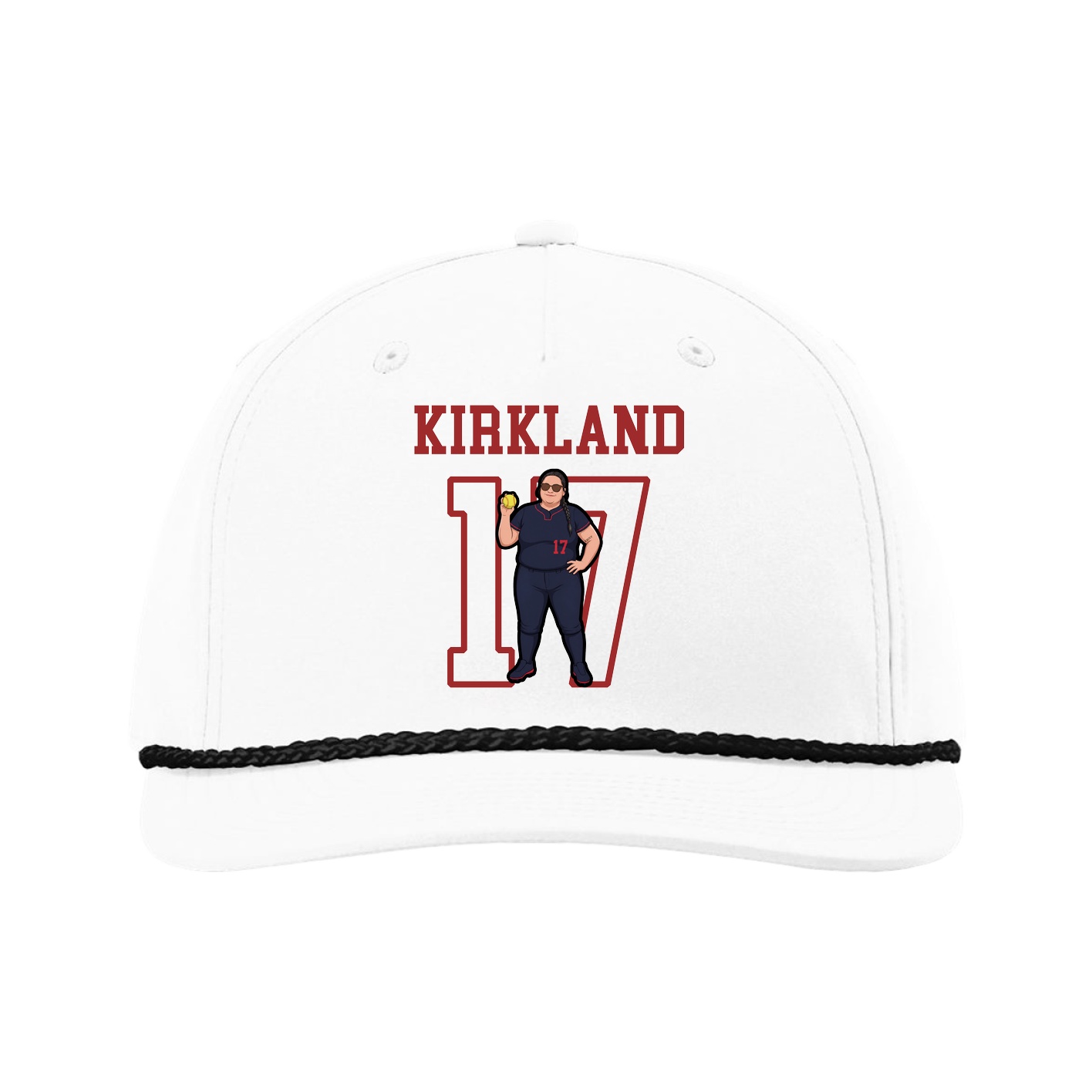 Five-Panel Classic Rope Cap — Shirsey in White