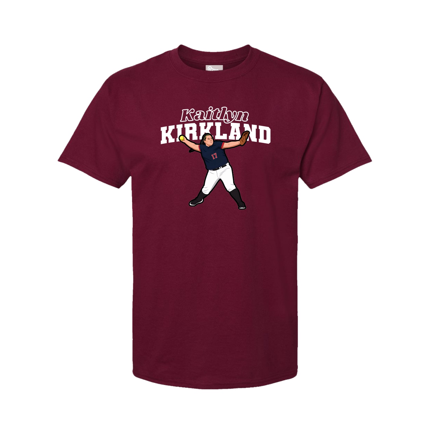 Youth Tee — Name Arch in Cardinal
