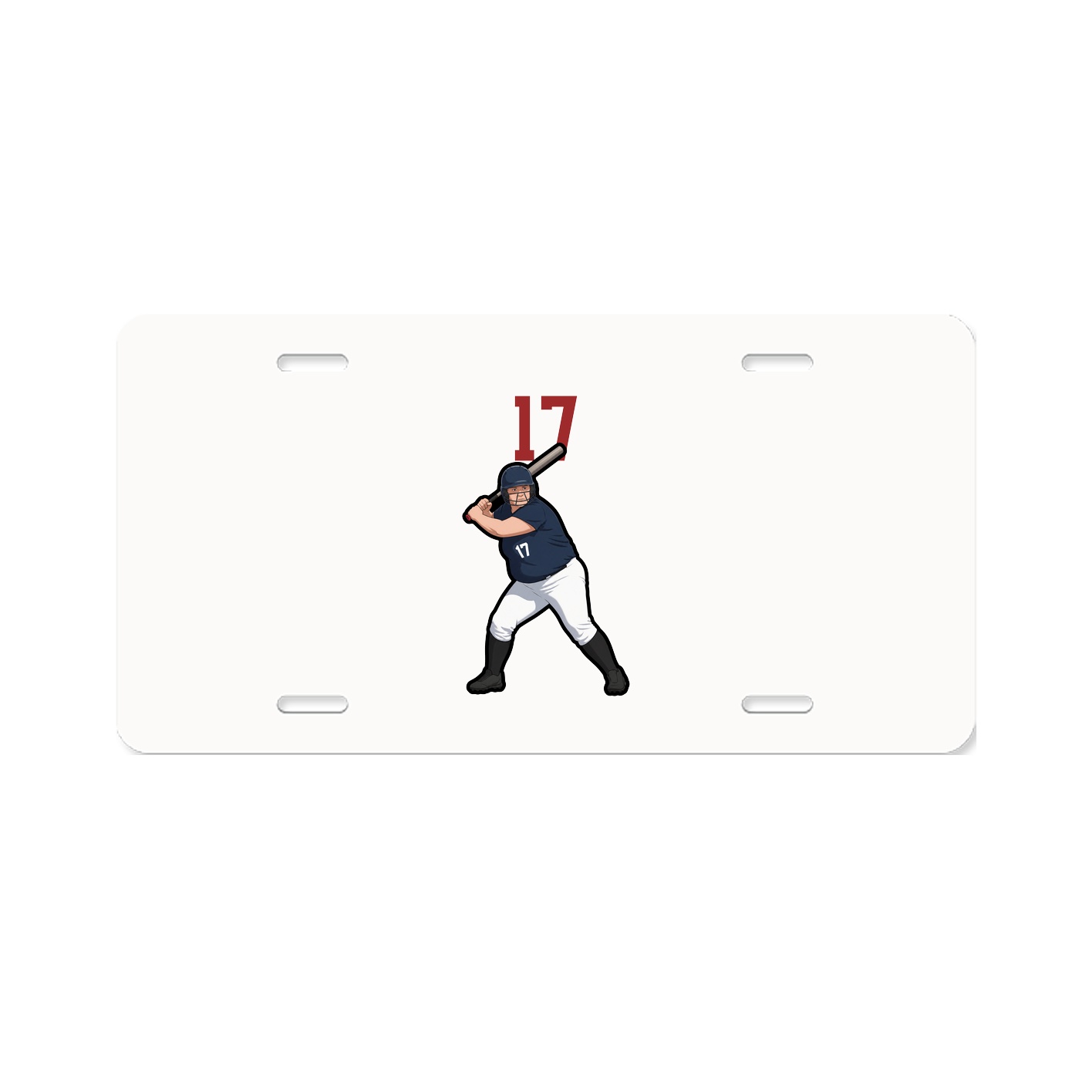 License Plate — Number Top in Classic