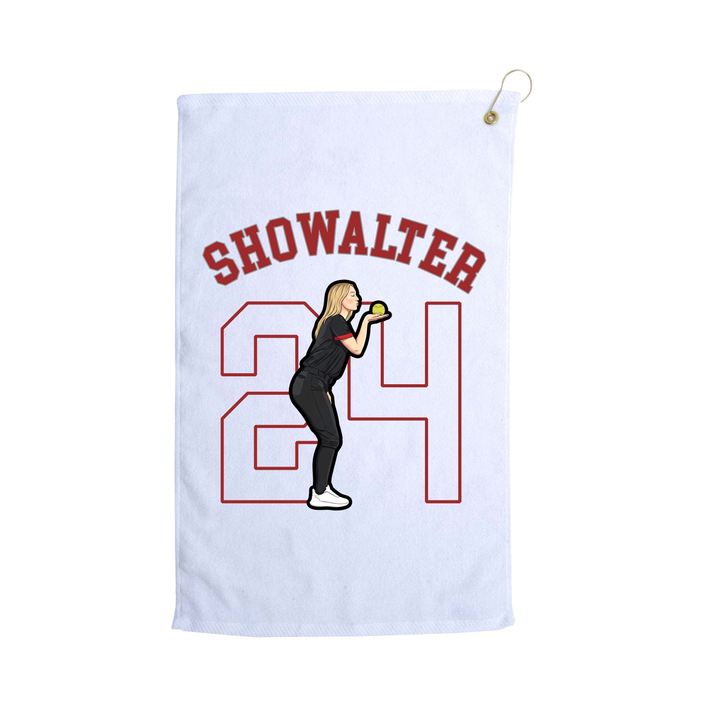Golf Towel — Shirsey Arch in White