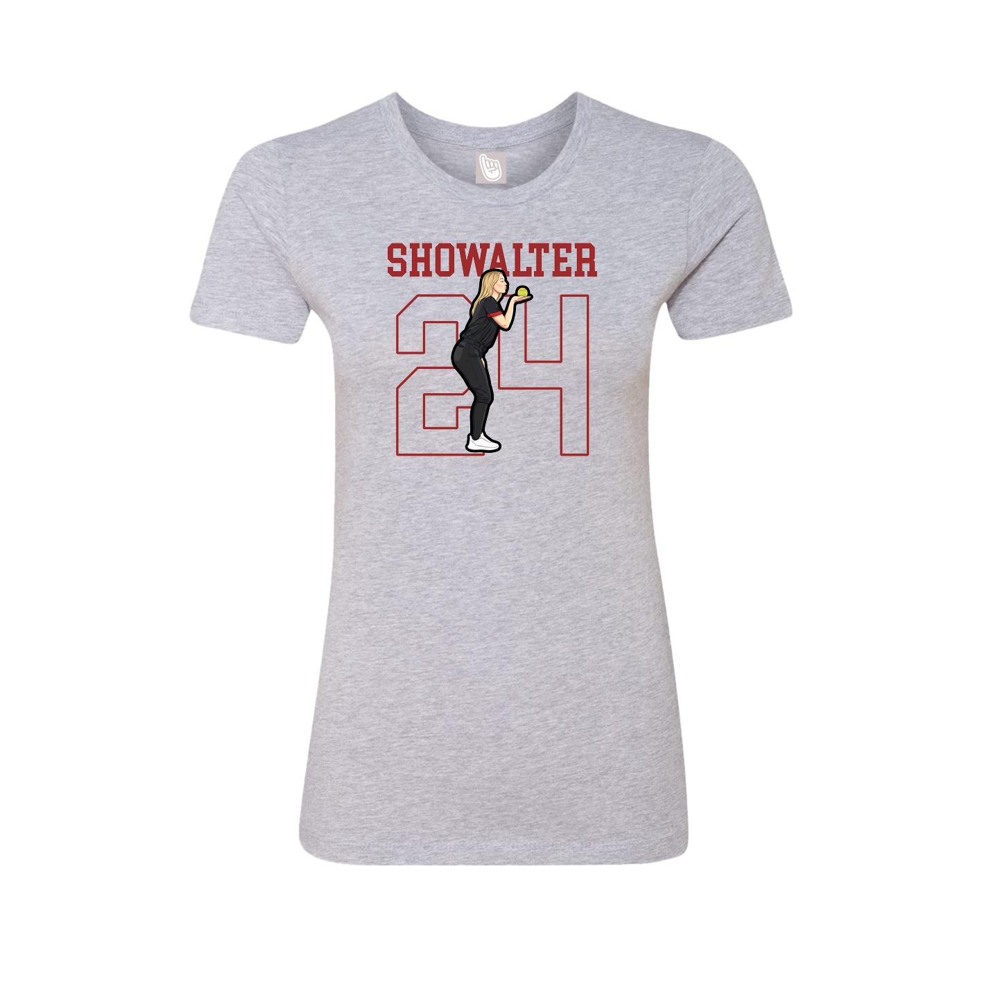 Fitted Women's Tee — Shirsey in Grey