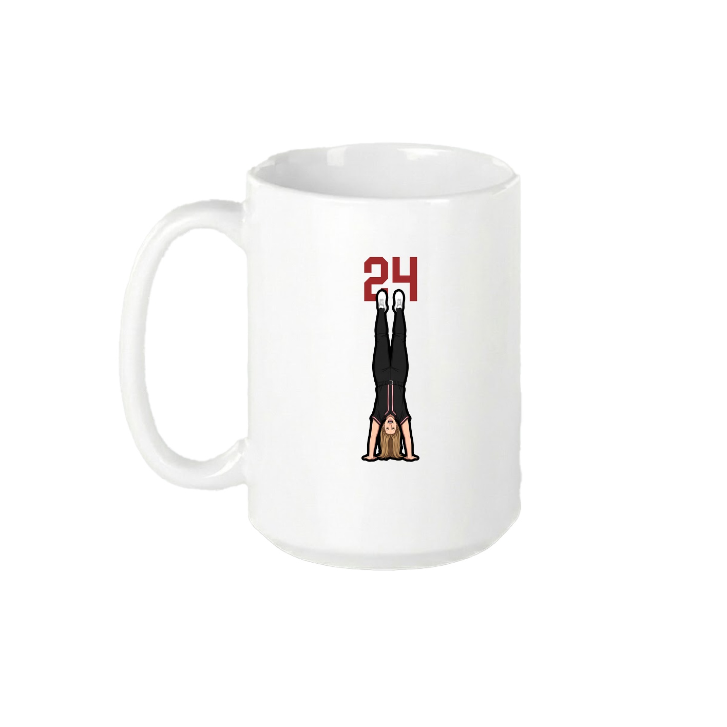 15oz Coffee Mug — Number Top in White