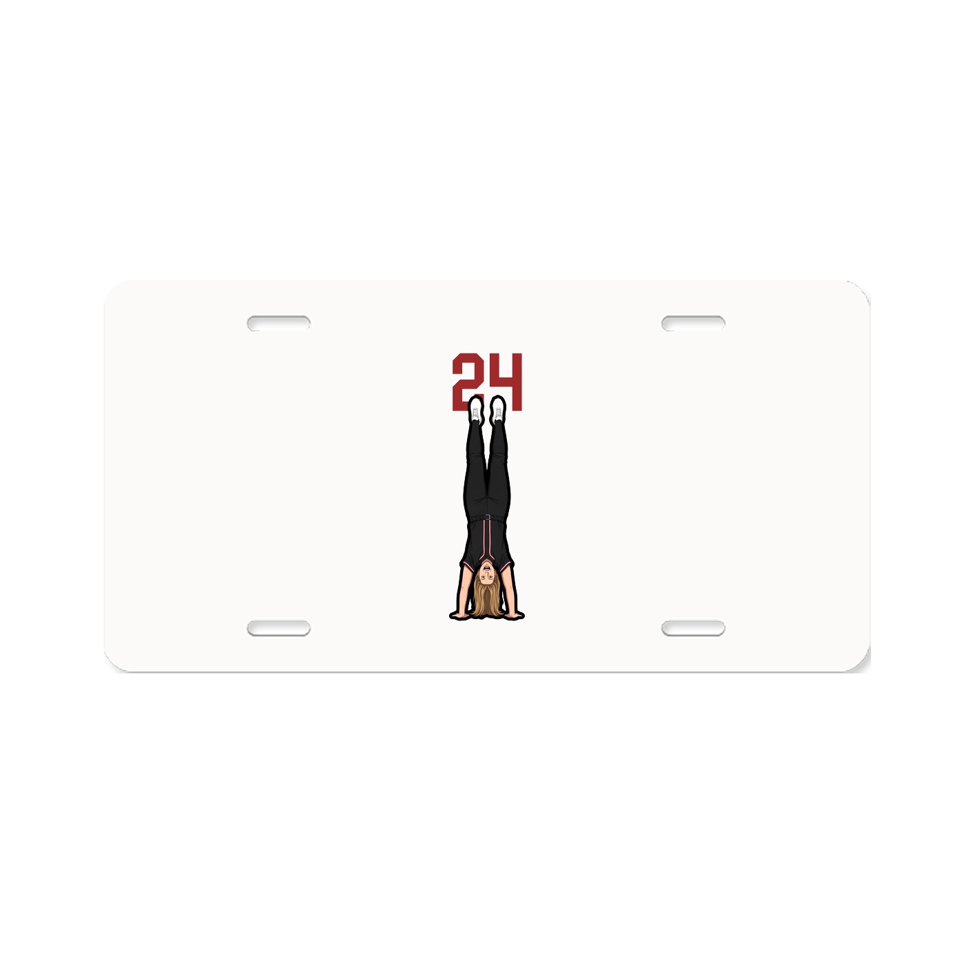License Plate — Number Top in Classic