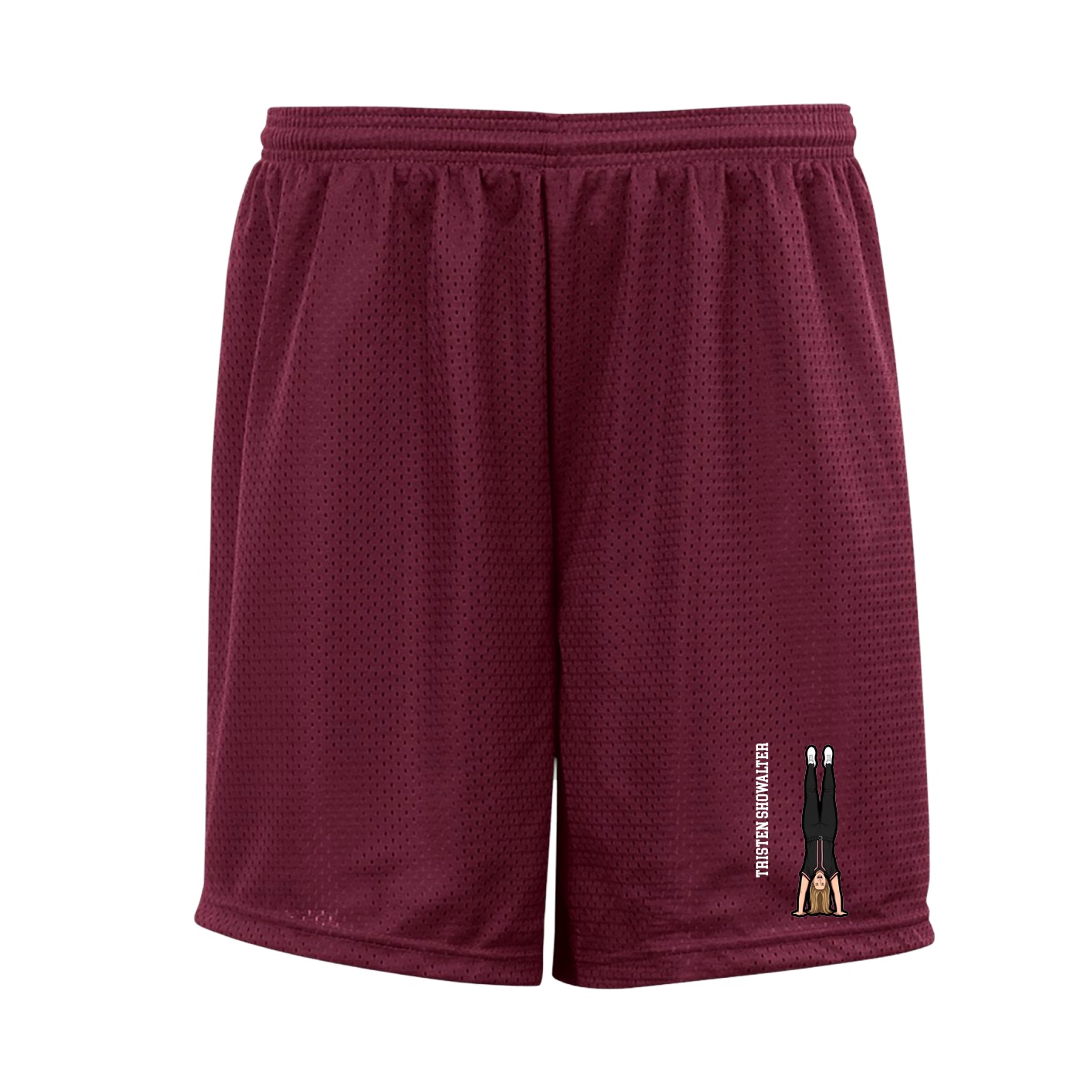Shorts — Name Vertical in Cardinal