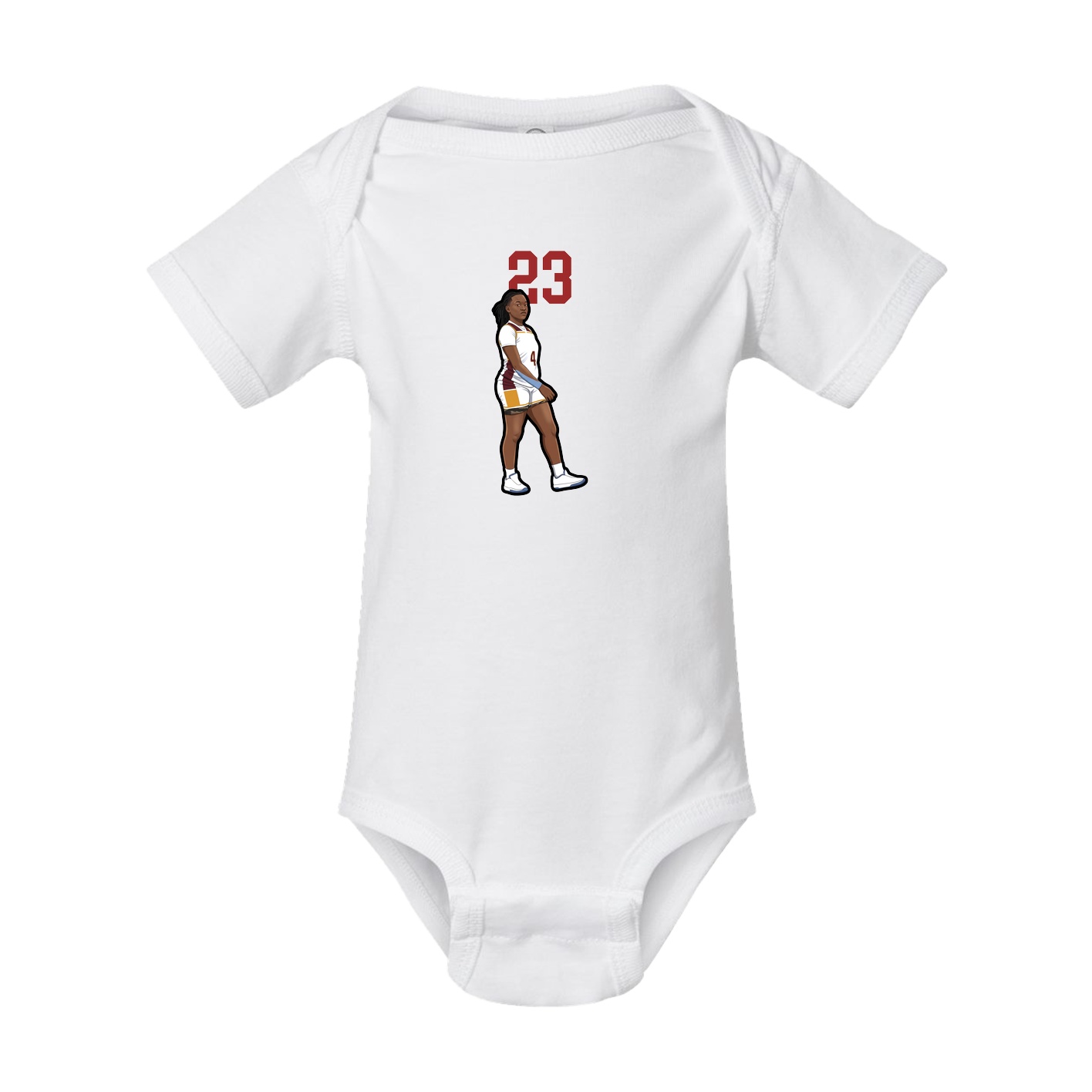 Baby Onesie — Number Top in White