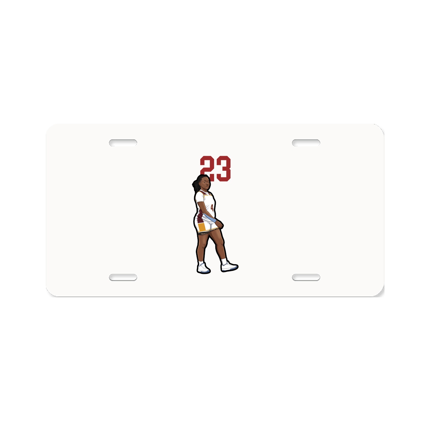 License Plate — Number Top in Classic