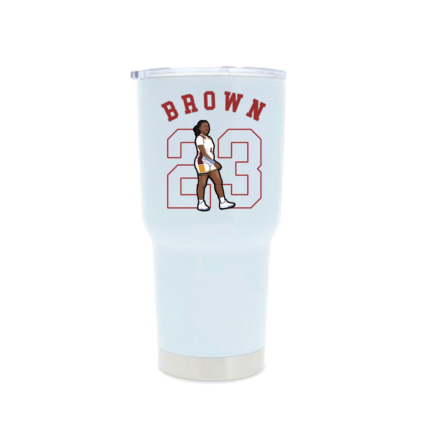 30oz Stainless Steel Tumbler — Shirsey Arch in White