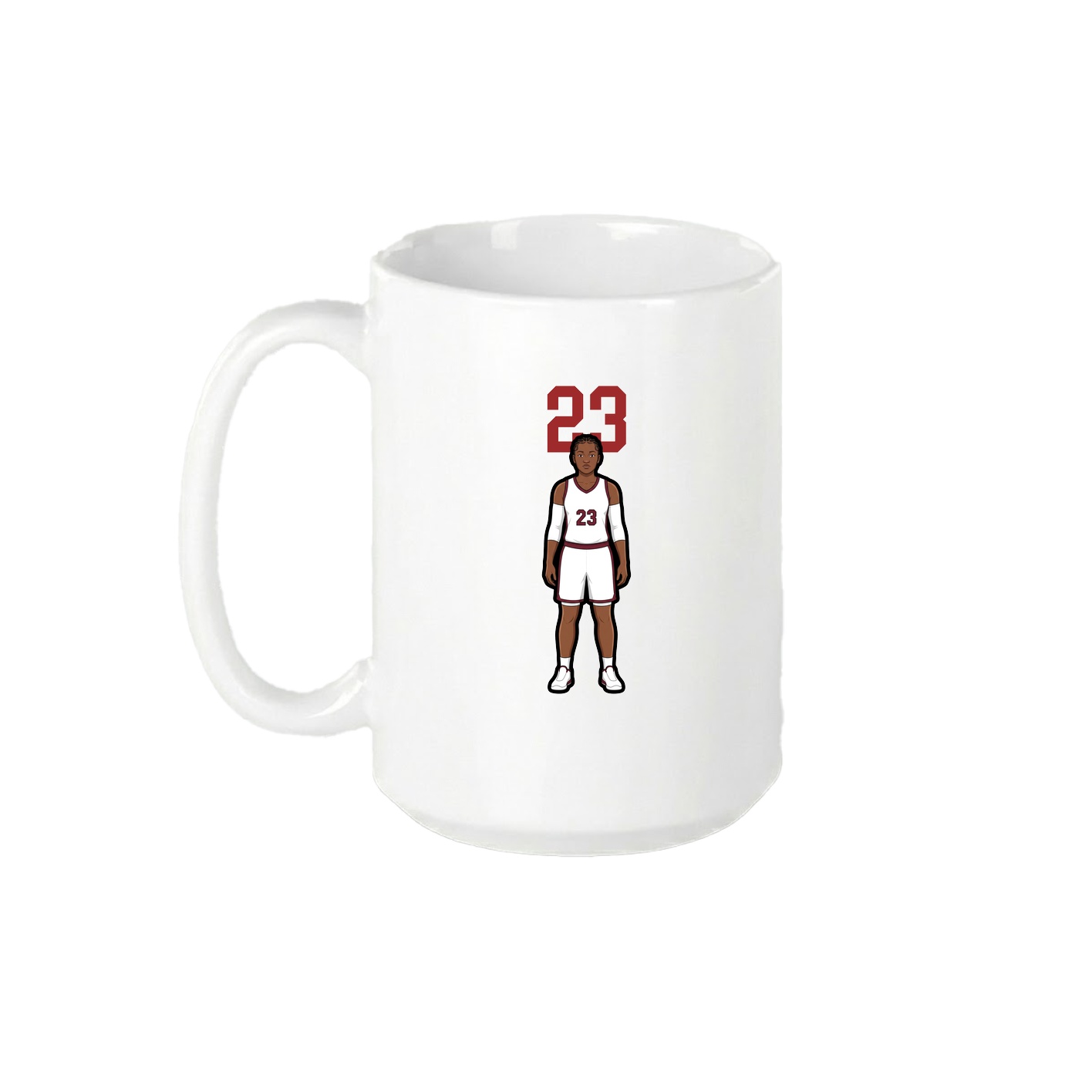 15oz Coffee Mug — Number Top in White