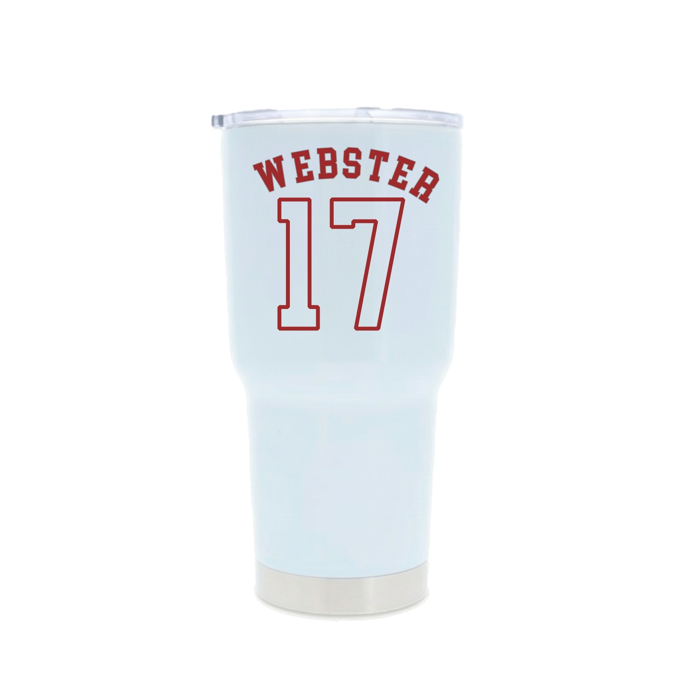30oz Stainless Steel Tumbler — Shirsey Arch in White