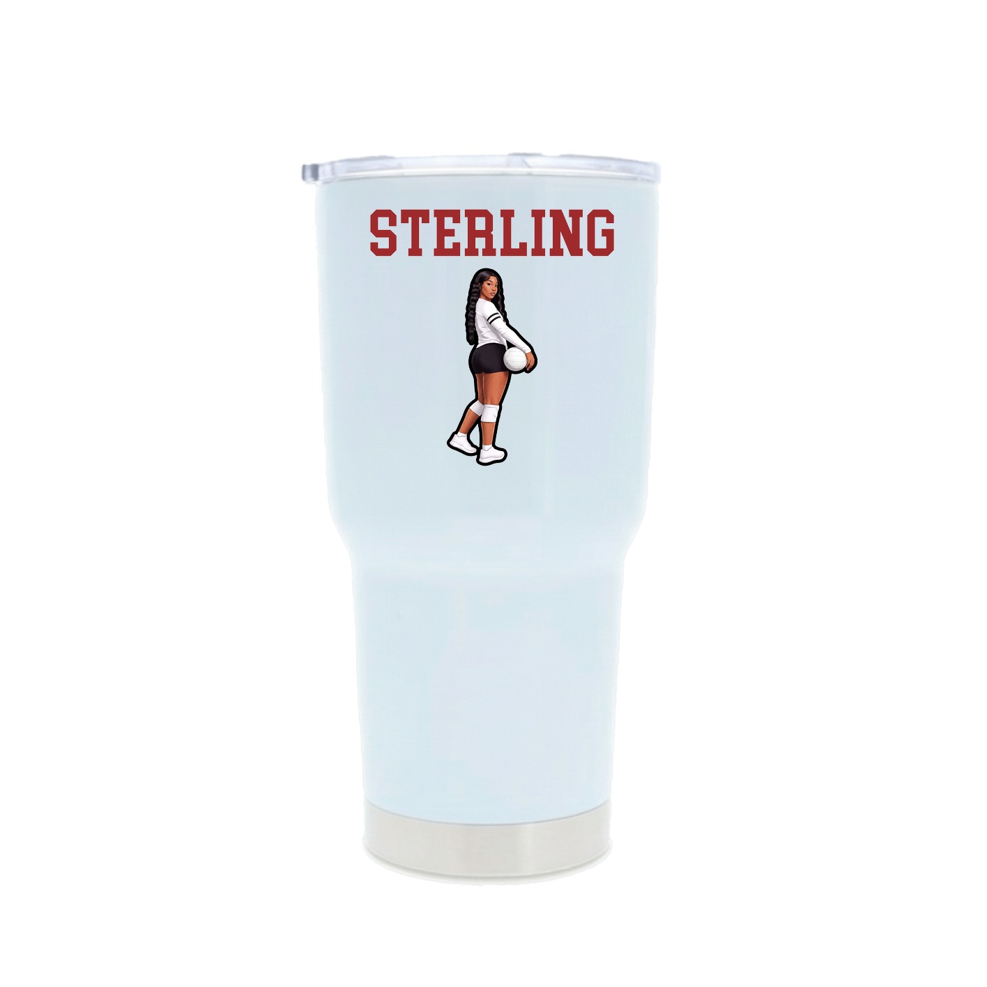 30oz Stainless Steel Tumbler — Shirsey in White