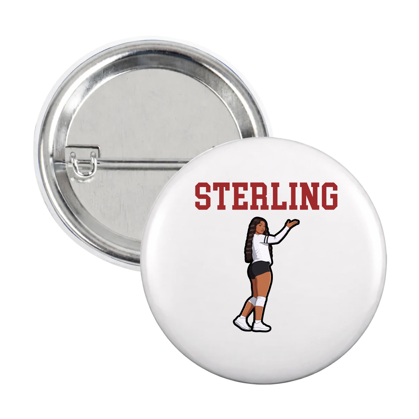 Game Day Button — Shirsey in White