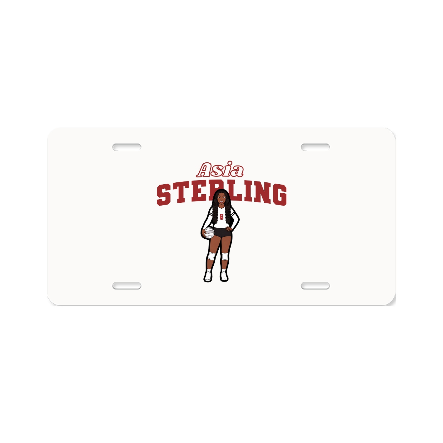 License Plate — Name Arch in Classic