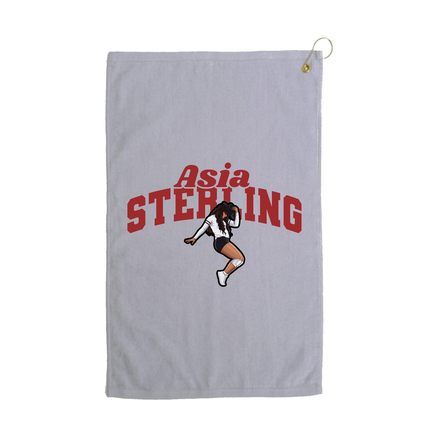 Golf Towel — Signature Arch in Grey