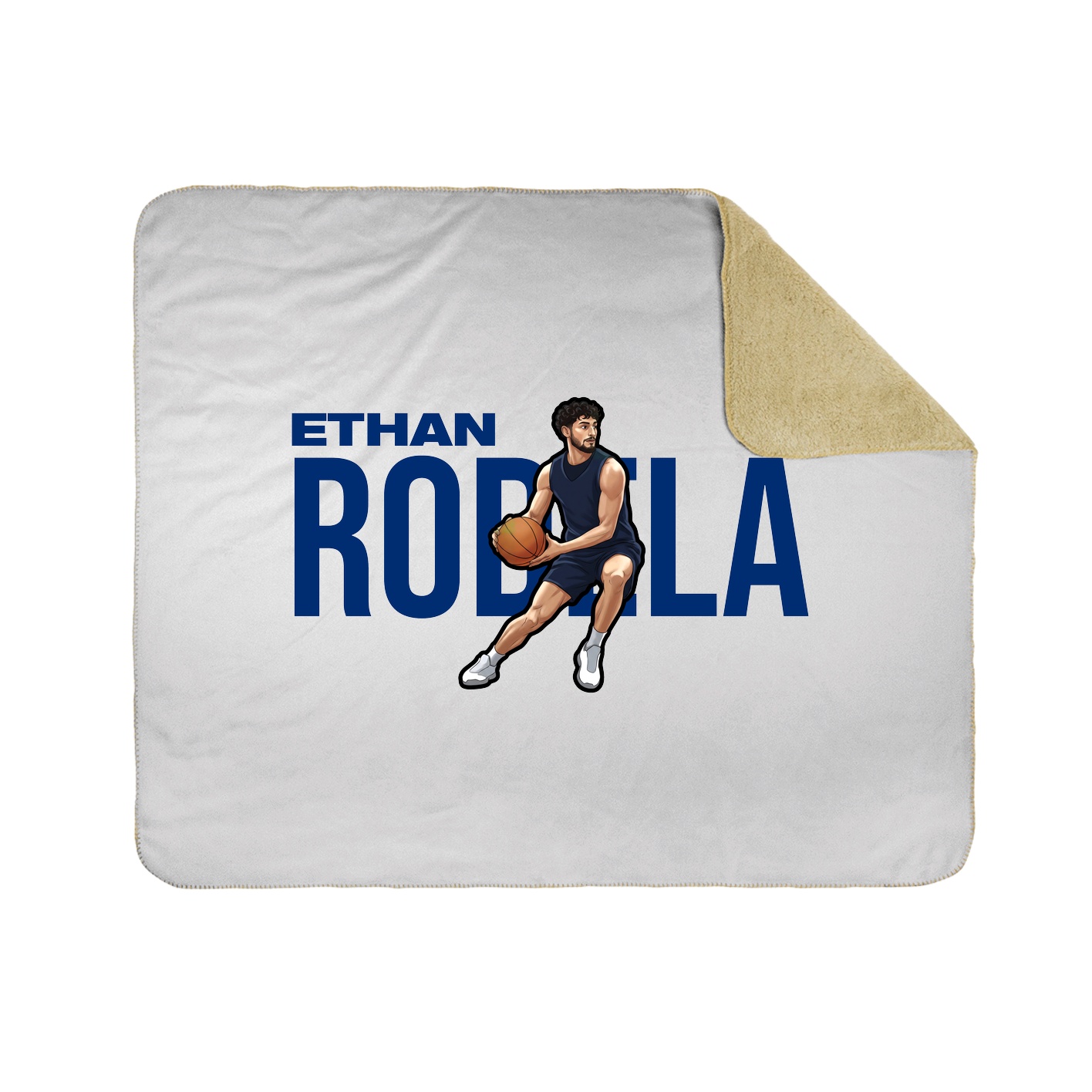 Throw Blanket — Player Name in White